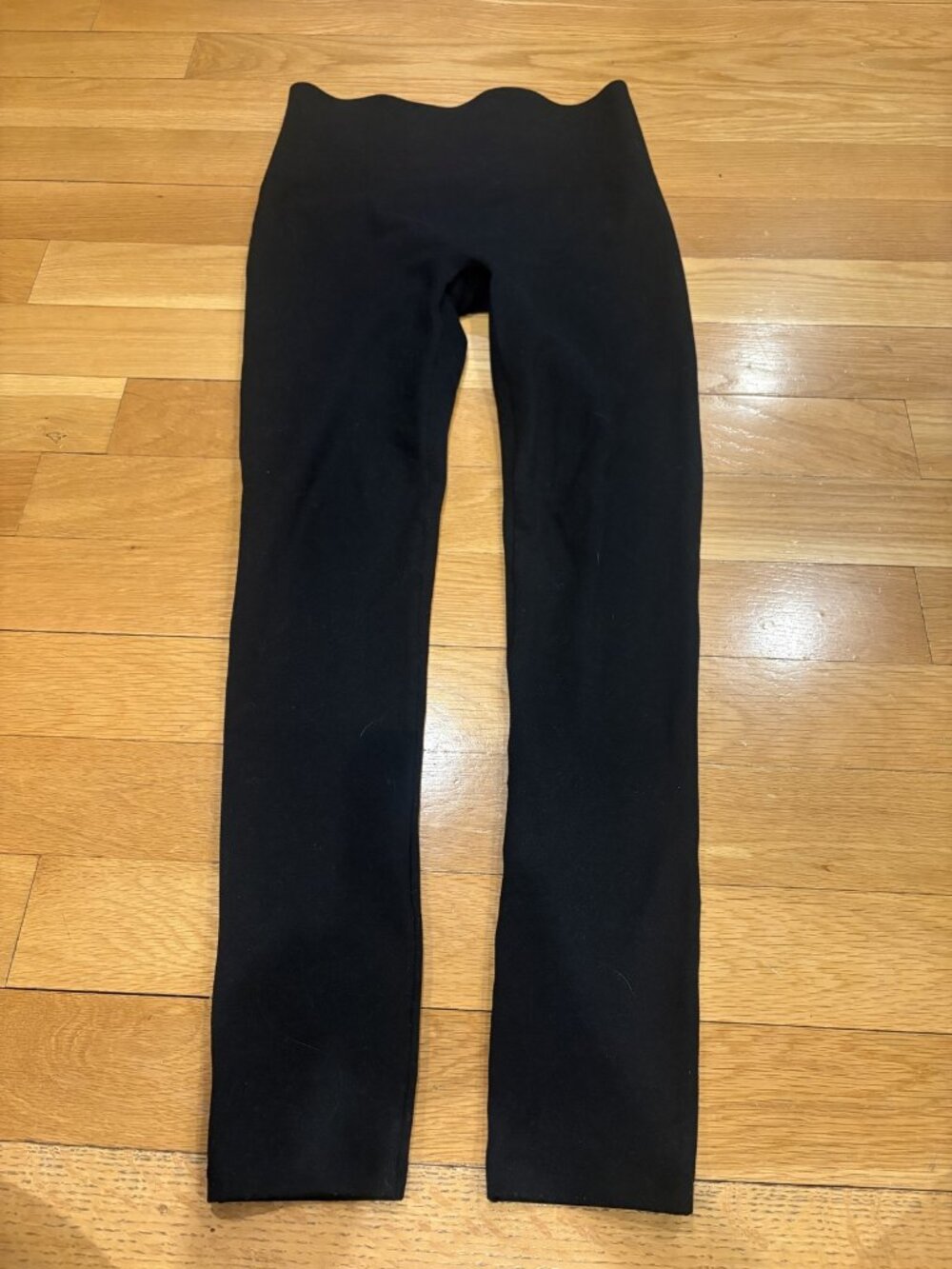 Spanx Size Small (S) Black Leggings with Elastic Waistband